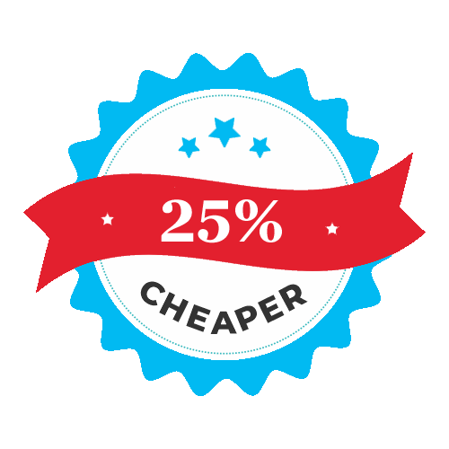 25% Cheaper
